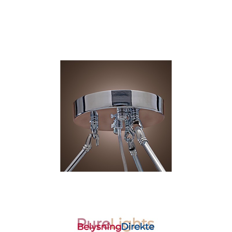 Moderne Krystallinnfelt Med 5 Lys I Svart Stoffskjerm