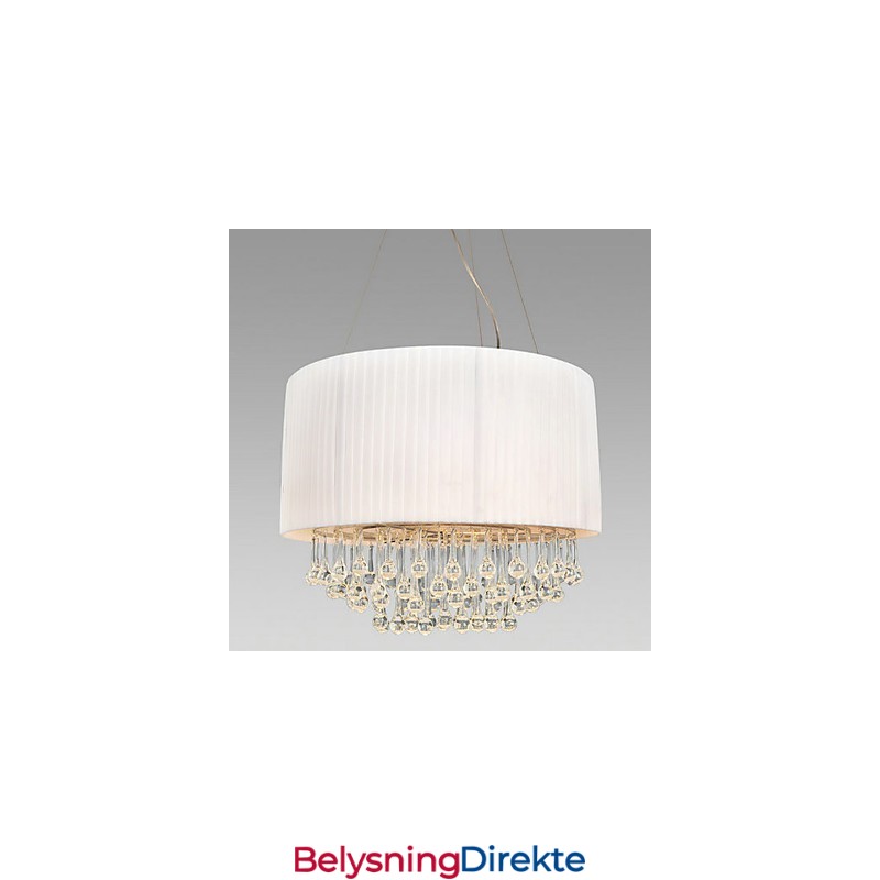 Krystall Taklampe Med 5 Lys