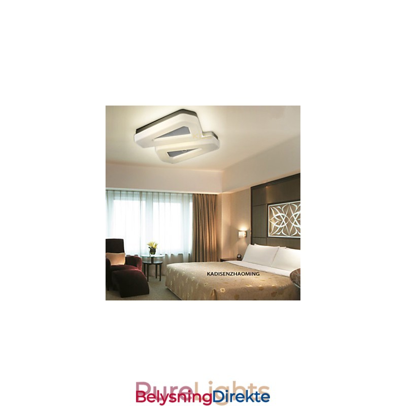 Innfelt Lampe Hvit Varmt Hvitt Lys Mote Enkel Moderne