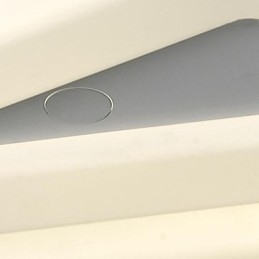 Innfelt Lampe Hvit Varmt Hvitt Lys Mote Enkel Moderne