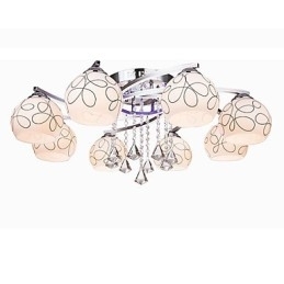 Lysekrone Modern Crystal Living 8 Lys