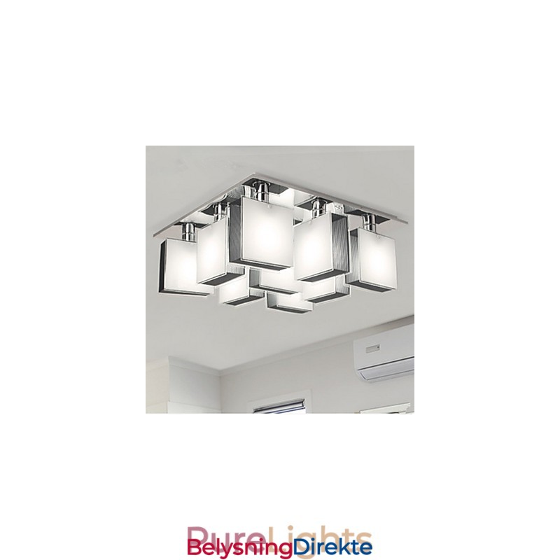 Moderne Samtids Krom Metall Innfelt Montering