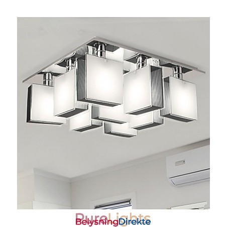 Moderne Samtids Krom Metall Innfelt Montering