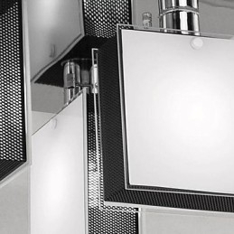 Moderne Samtids Krom Metall Innfelt Montering