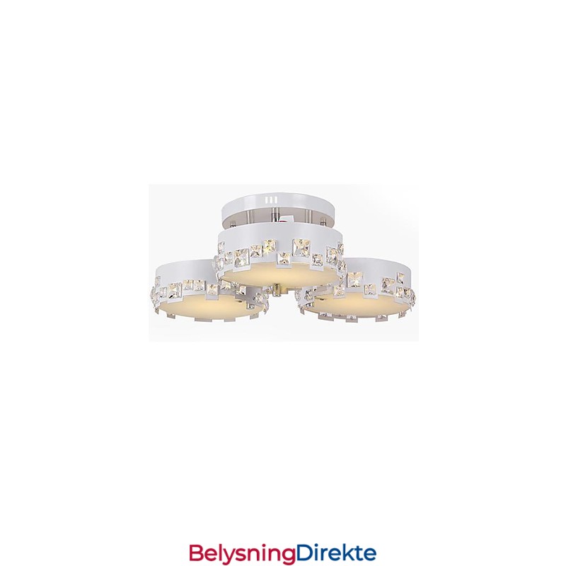 Moderne Samtidskrystallmaleri Metall Innfelt