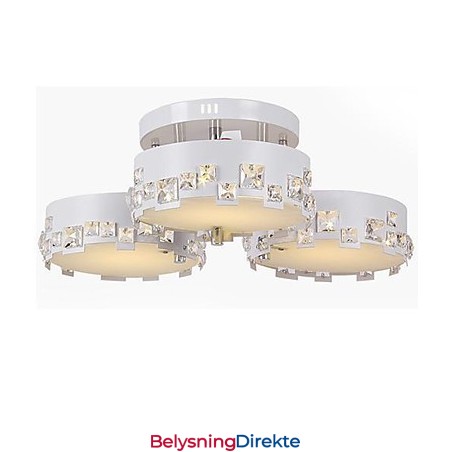 Moderne Samtidskrystallmaleri Metall Innfelt