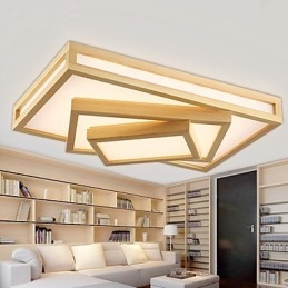 Moderne Samtids Mini-Stil Maleri Tre Bambus Innfelt Montering