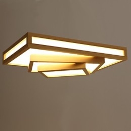 Moderne Samtids Mini-Stil Maleri Tre Bambus Innfelt Montering