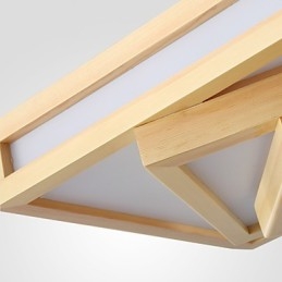 Moderne Samtids Mini-Stil Maleri Tre Bambus Innfelt Montering