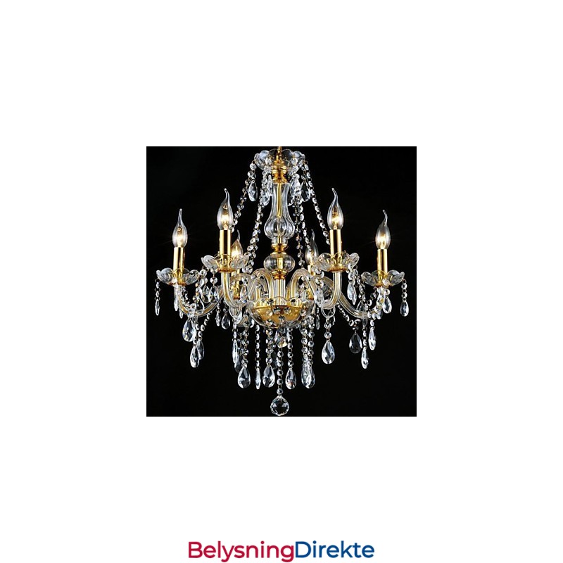 Moderne Samtids Tradisjonell Klassisk Krystall Elektrobelagt Krystalllysekrone