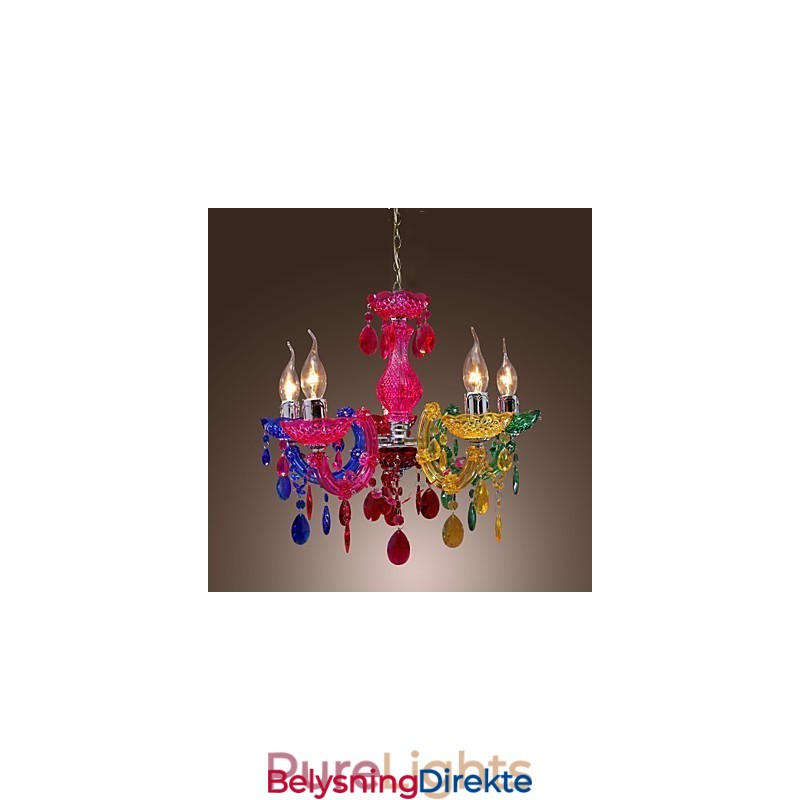 Tradisjonell Klassisk Krystallkrom Akryllysekrone