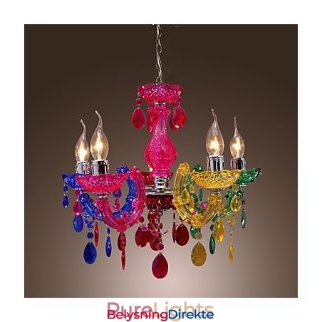 Tradisjonell Klassisk Krystallkrom Akryllysekrone