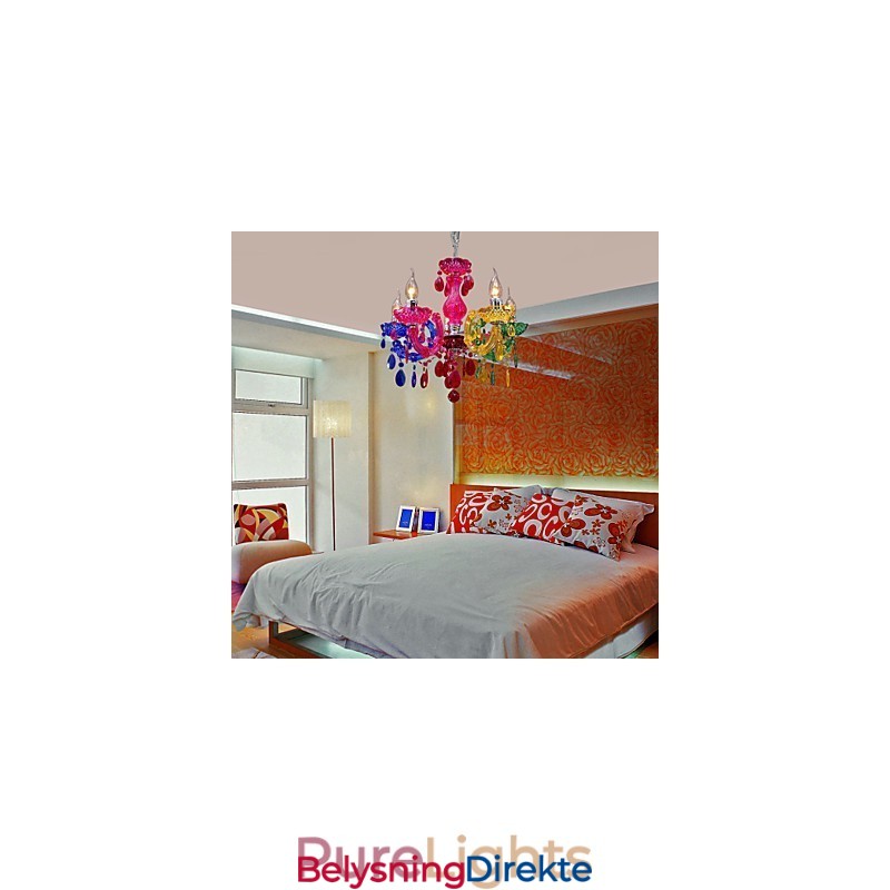 Tradisjonell Klassisk Krystallkrom Akryllysekrone