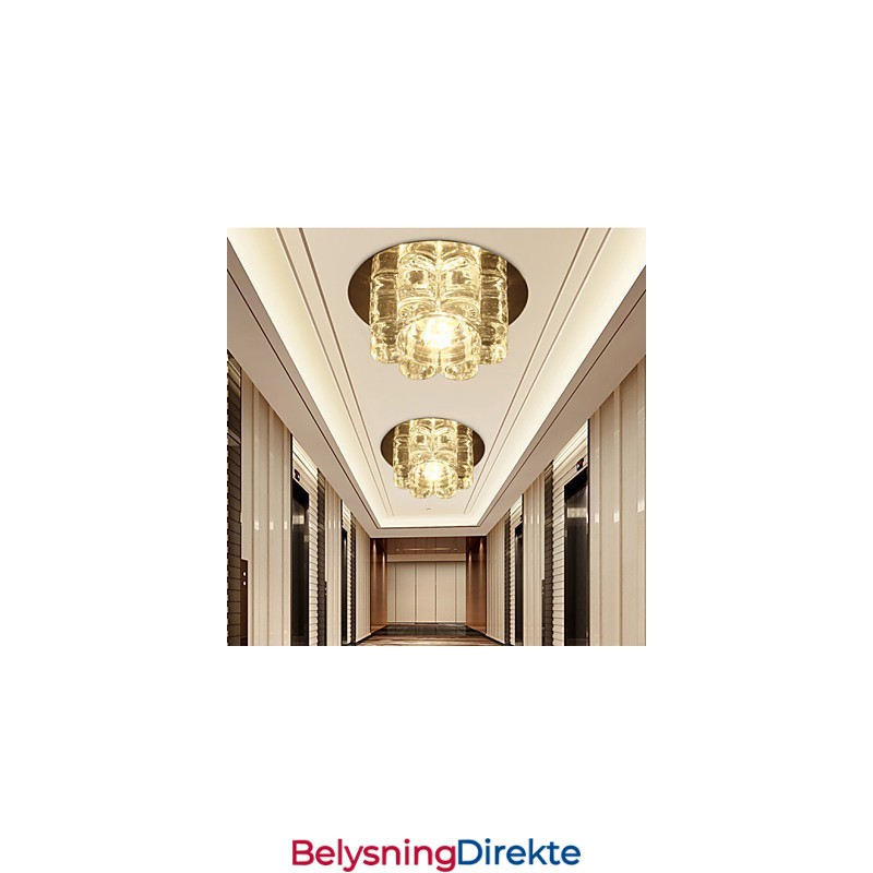 Moderne Samtidskrystall Innfelt Montering