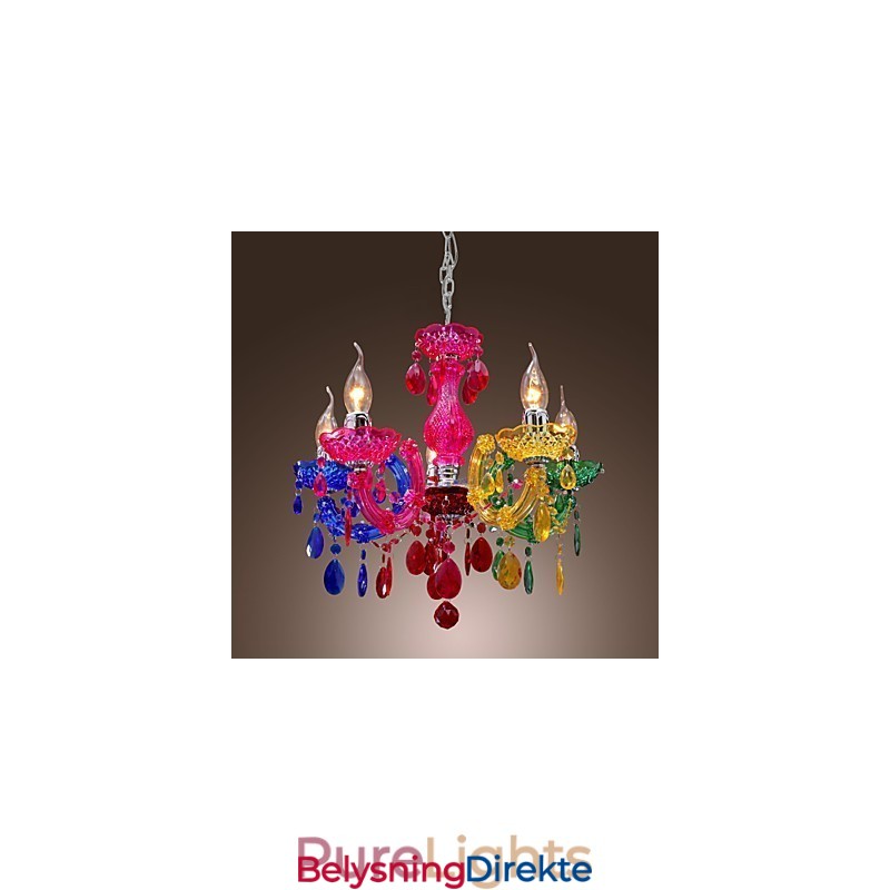 Tradisjonell Klassisk Krystallkrom Akryllysekrone