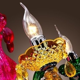 Tradisjonell Klassisk Krystallkrom Akryllysekrone