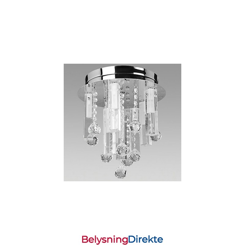 Krystalltaklampe Med 8 Lys