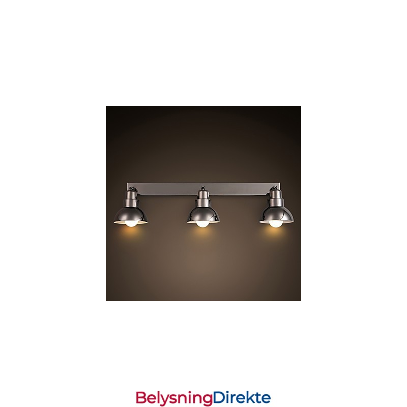 Innfelt Trinal Hodelampe Hvit Glass Aluminiumsramme Mote Moderne