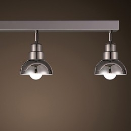 Innfelt Trinal Hodelampe Hvit Glass Aluminiumsramme Mote Moderne