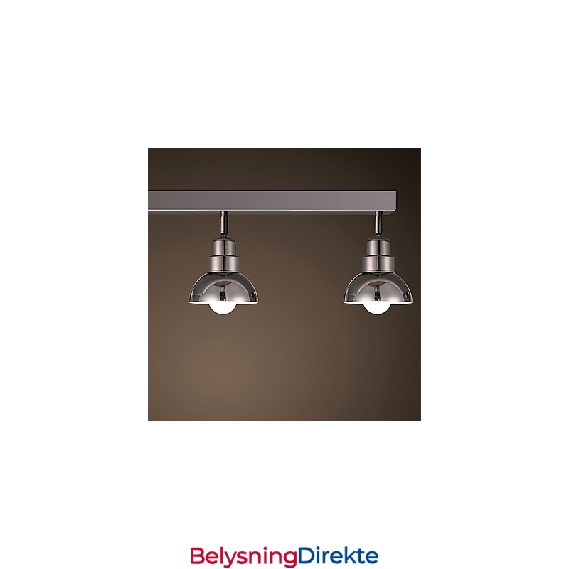 Innfelt Trinal Hodelampe Hvit Glass Aluminiumsramme Mote Moderne