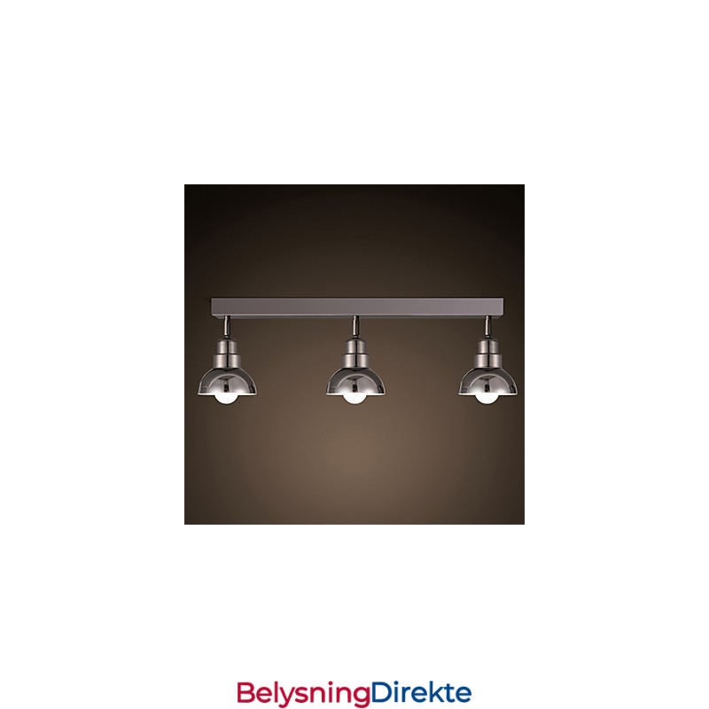 Innfelt Trinal Hodelampe Hvit Glass Aluminiumsramme Mote Moderne