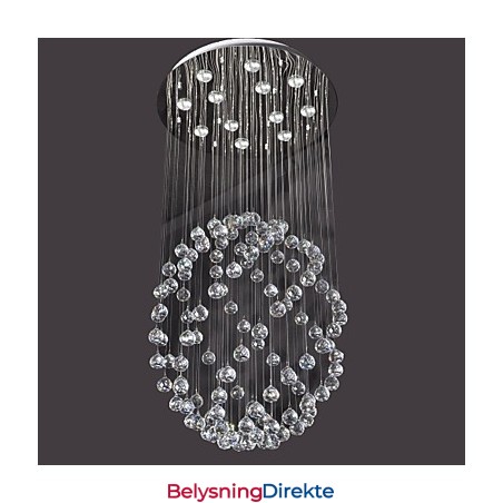 Moderne Samtids Krystall Krom Metall Innfelt Montering