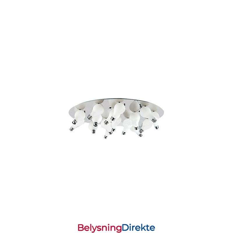 Moderne Innfelt Lampe Med 12 Runde Lys (G4-Pæresokkel)