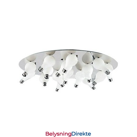 Moderne Innfelt Lampe Med 12 Runde Lys (G4-Pæresokkel)