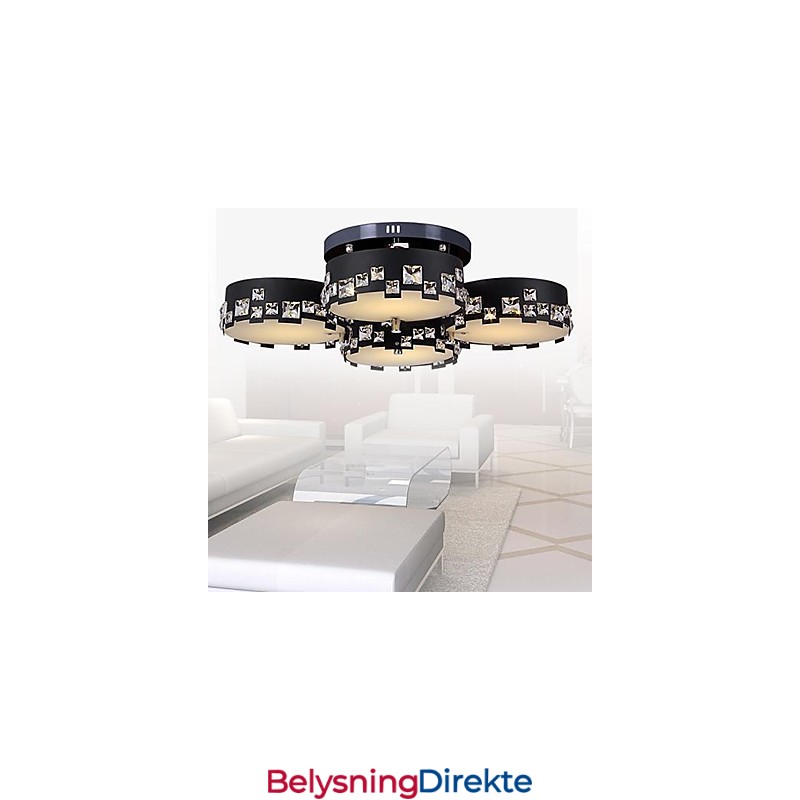 Moderne Samtidskunst Krystall Metall Innfelt