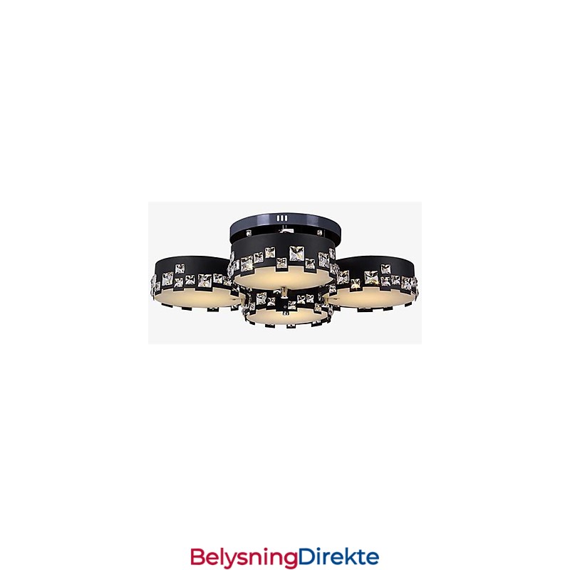 Moderne Samtidskunst Krystall Metall Innfelt