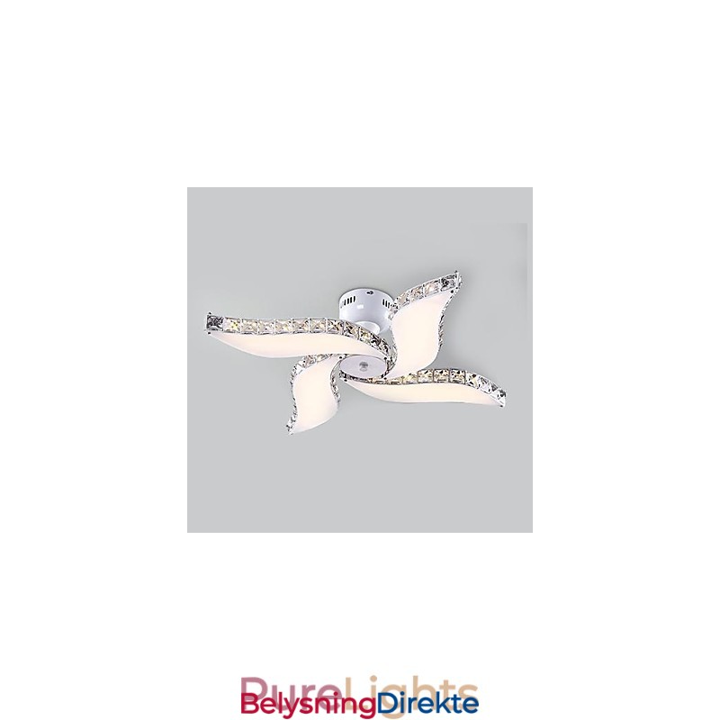 Moderne Samtidskunst Krystall Metall Innfelt