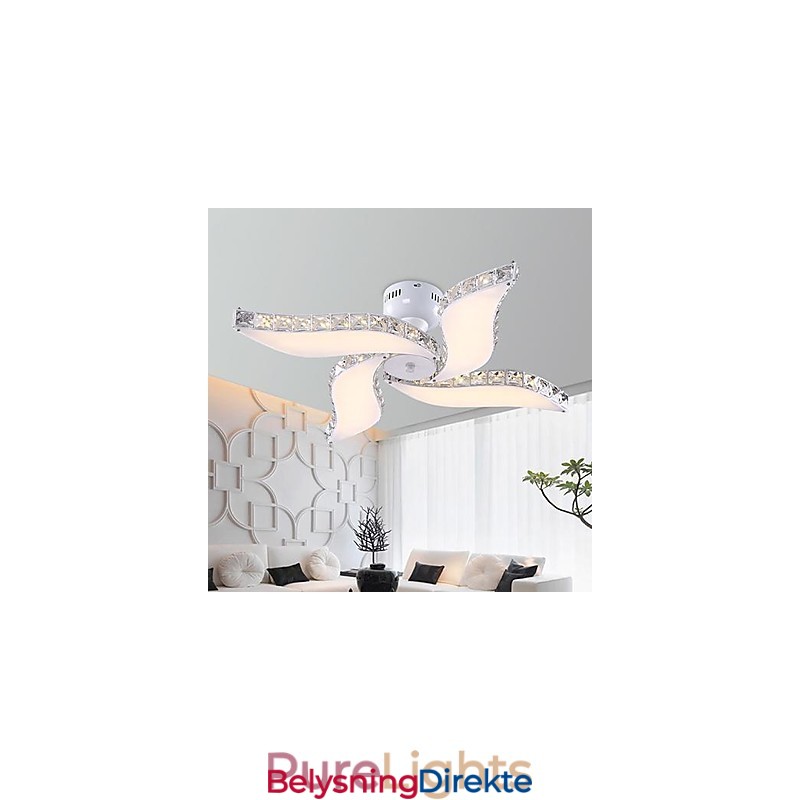 Moderne Samtidskunst Krystall Metall Innfelt