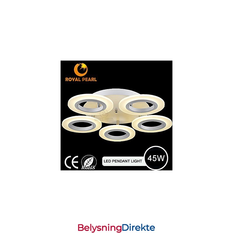 Moderne Akrylsirkelformet Pendellampe