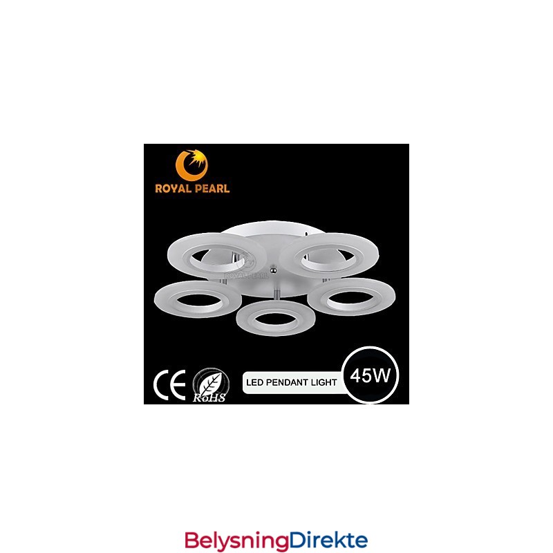 Moderne Akrylsirkelformet Pendellampe