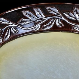 Innfelt Lampe Hvit Gul Glass Harpiks Sølv Utskjæring Europeisk Klassisk