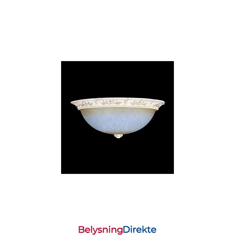 Hvit Innfelt Lys Gul Hvit Glass Harpiks Mønster Utskjæring Europeisk Klassisk