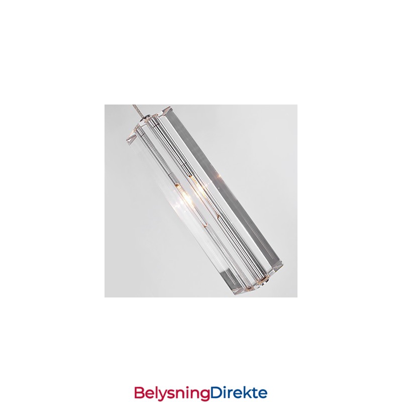 Moderne Samtidskunst Øy Krystall Krom Metall Pendellampe