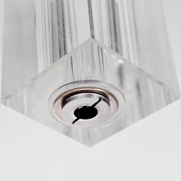 Moderne Samtidskunst Øy Krystall Krom Metall Pendellampe