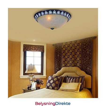 Innfelt Lysmønster Glassharpiks Sølvutskjæring Europeisk Klassisk