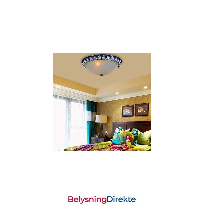 Innfelt Lysmønster Glassharpiks Sølvutskjæring Europeisk Klassisk