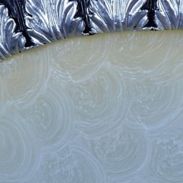 Innfelt Lysmønster Glassharpiks Sølvutskjæring Europeisk Klassisk