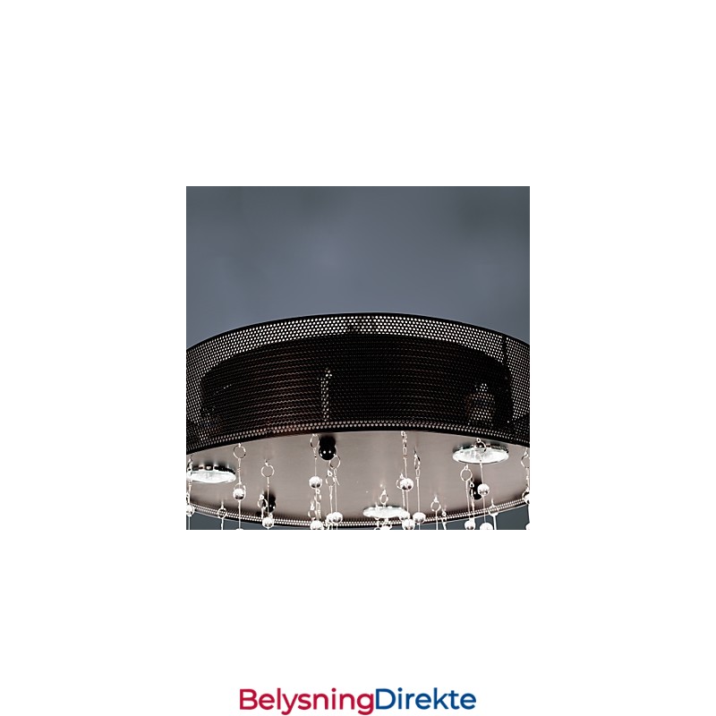 Moderne Halvinnfelt Lampe Med Sommerfuglskjerm Og 3 Lys