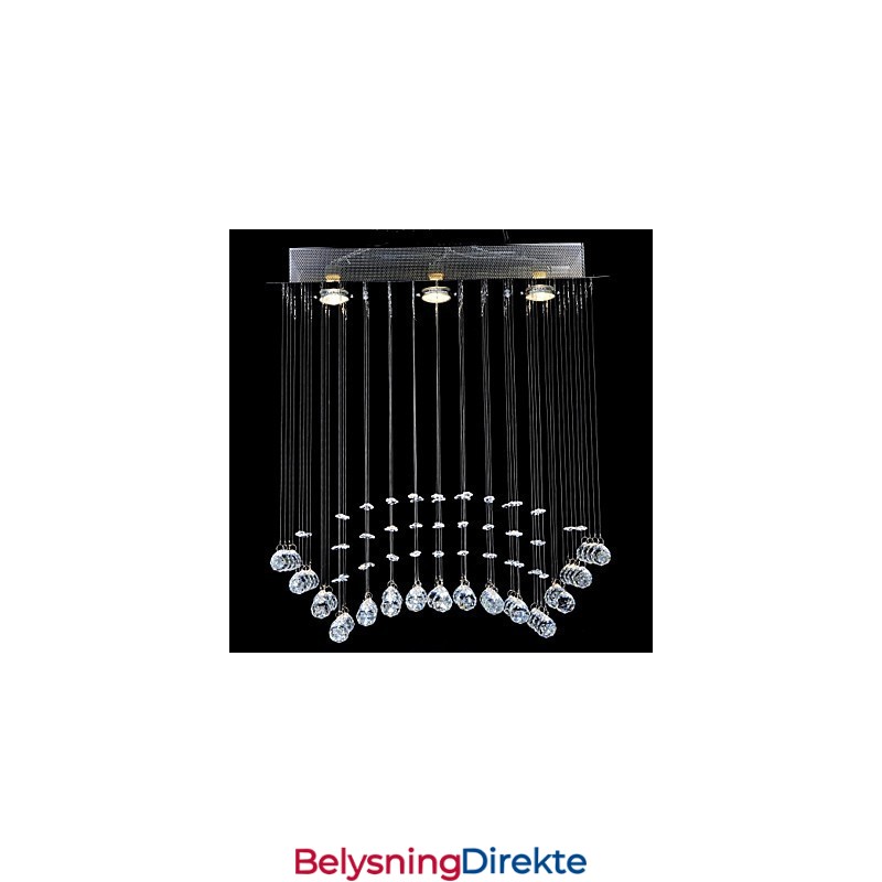 Tradisjonell Klassisk Krystallkrom Metall Innfelt Montering