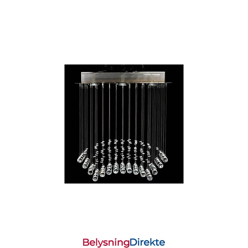 Tradisjonell Klassisk Krystallkrom Metall Innfelt Montering