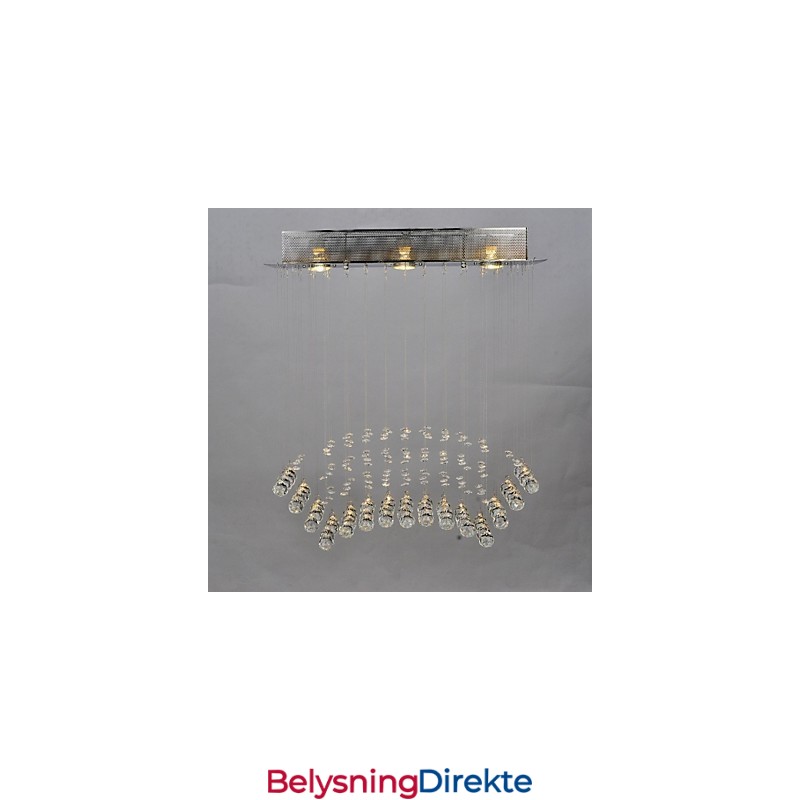 Tradisjonell Klassisk Krystallkrom Metall Innfelt Montering