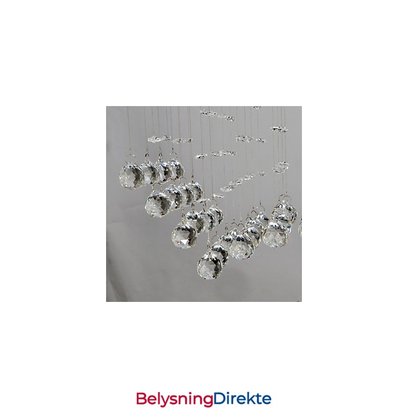 Tradisjonell Klassisk Krystallkrom Metall Innfelt Montering