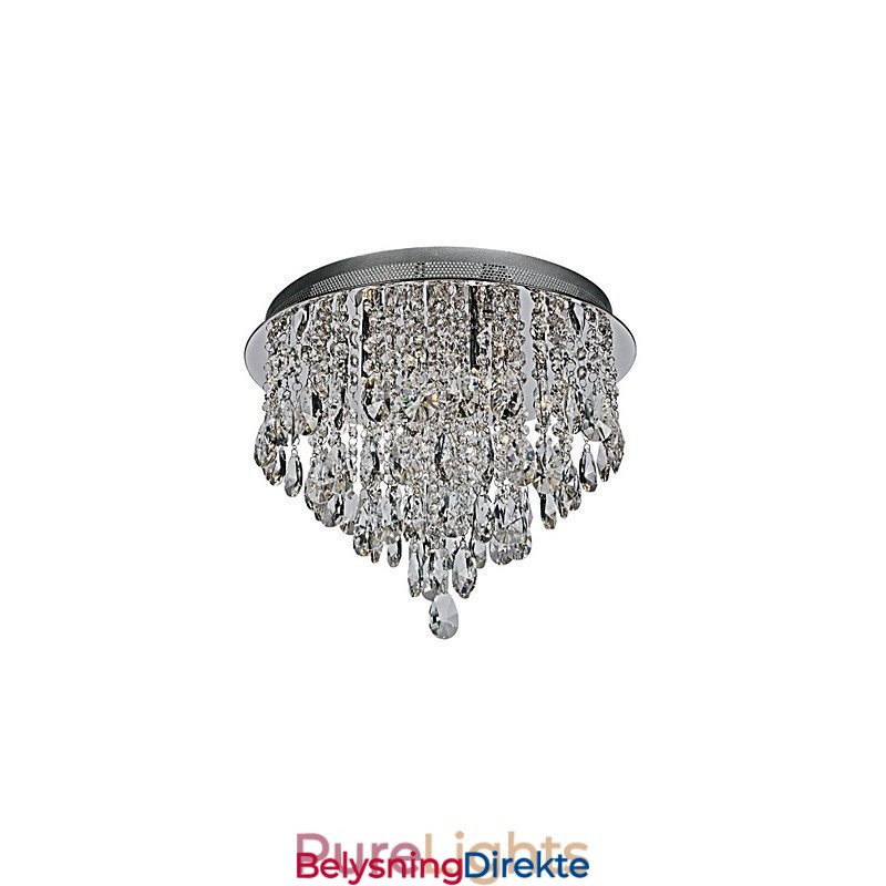 Moderne Samtids Krystall Krom Krystall Innfelt Montering