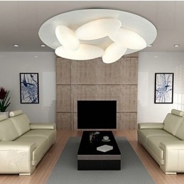 Moderne Innfelt Lampe Med 5 Lys (G9-Pæresokkel)