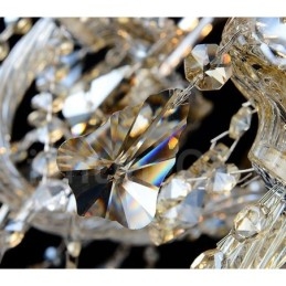 Cognac Krystallfarget Pendellampe Krystall Moderne Samtids Tradisjonell Klassisk Retro Lanterne Landlig