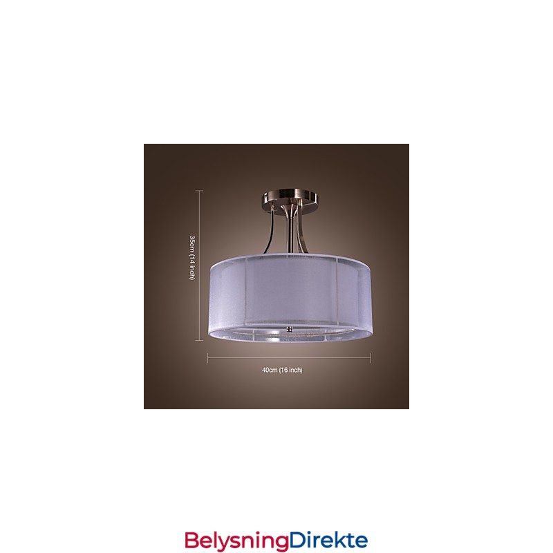 Moderne Akrylmontert Sylinderdesign Med Tre Lys